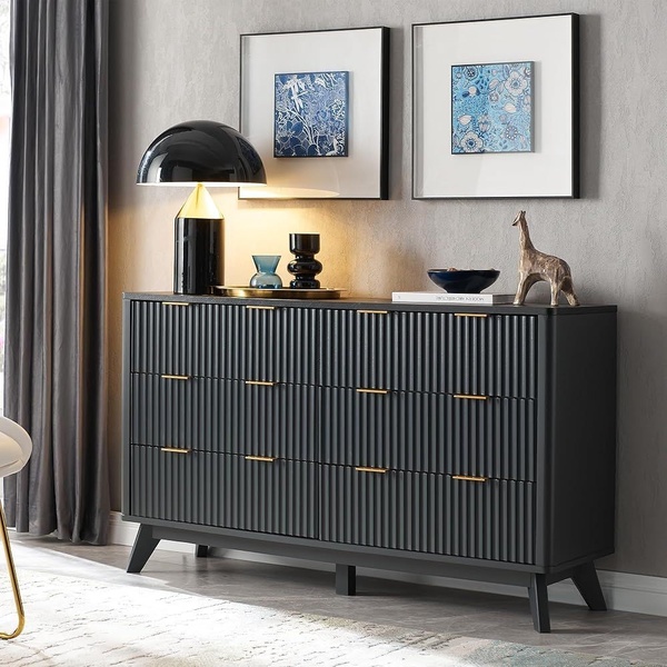 dresser, bedroom chest, storage unit, wood dresser, bedroom furniture, drawer chest, bestseller push, lifestyle, minimalist, luxurious, calm, neutral, black